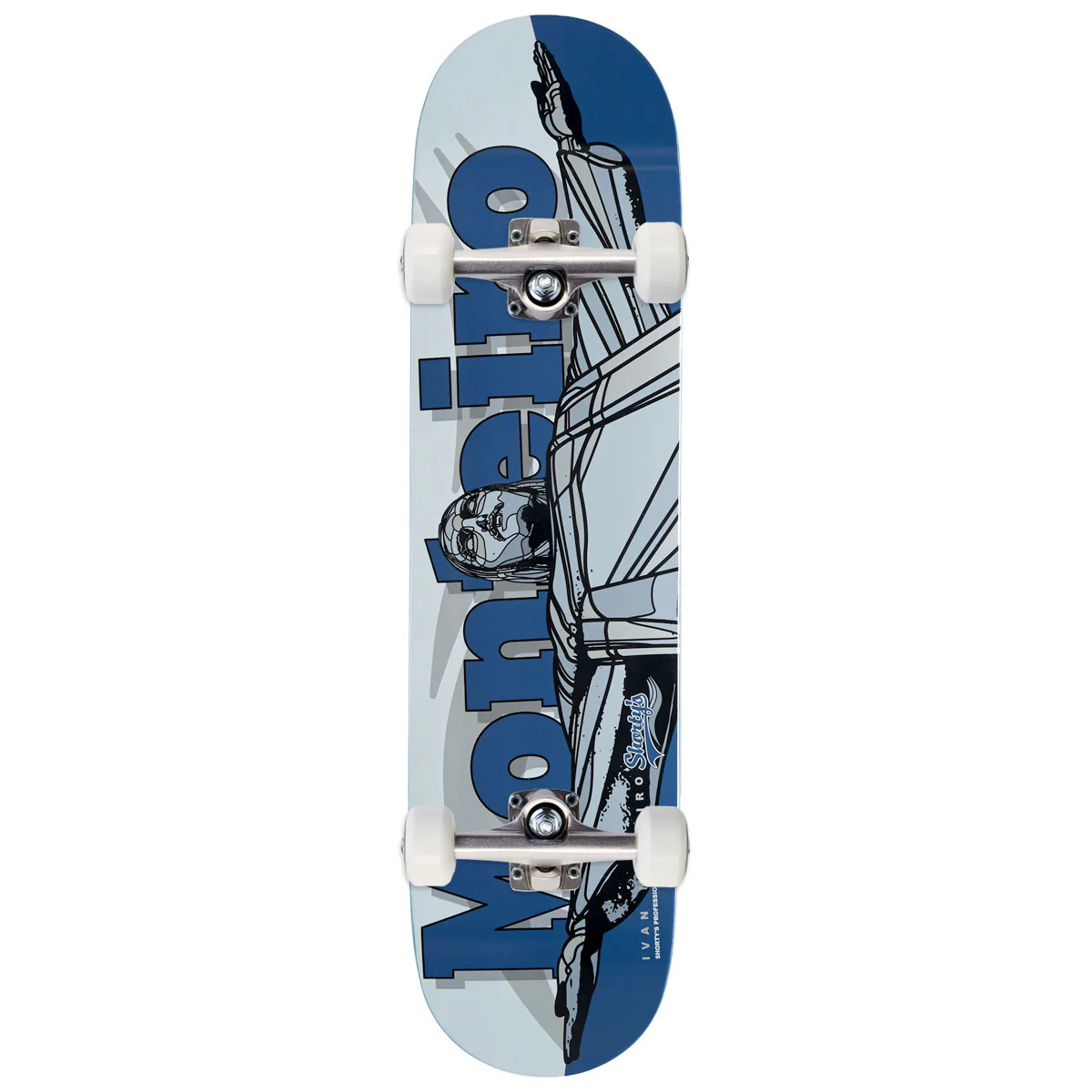 Shorty's Ivan Monteiro Redeemer Skateboard Complete - Blue - 8.00"