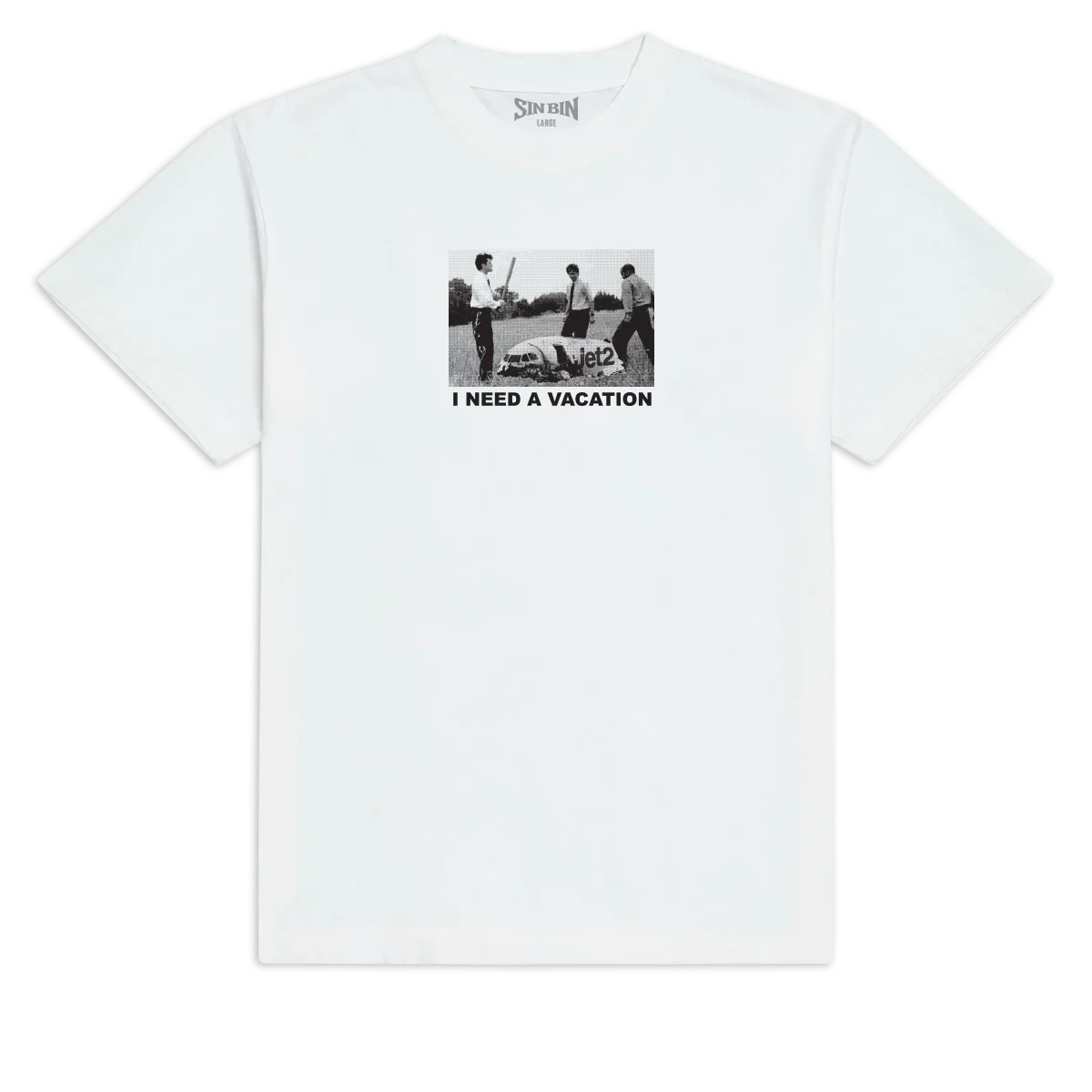 Sin Bin Anti Holiday T-Shirt - White - MD