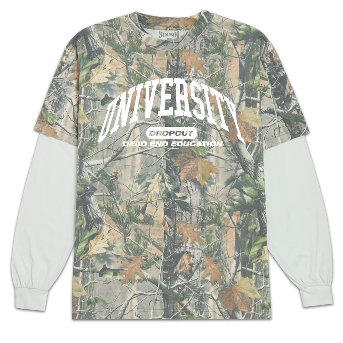 Sin Bin Uni Combo T-Shirt - Camo/White - XL