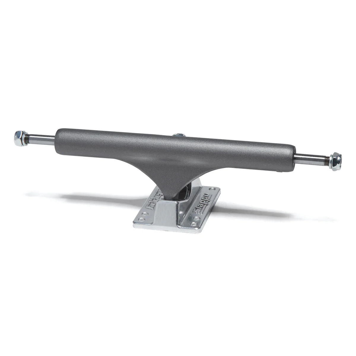 Slappy ST1 Hollow Lights Skateboard Trucks - Gunmetal/Polished - 10.00"