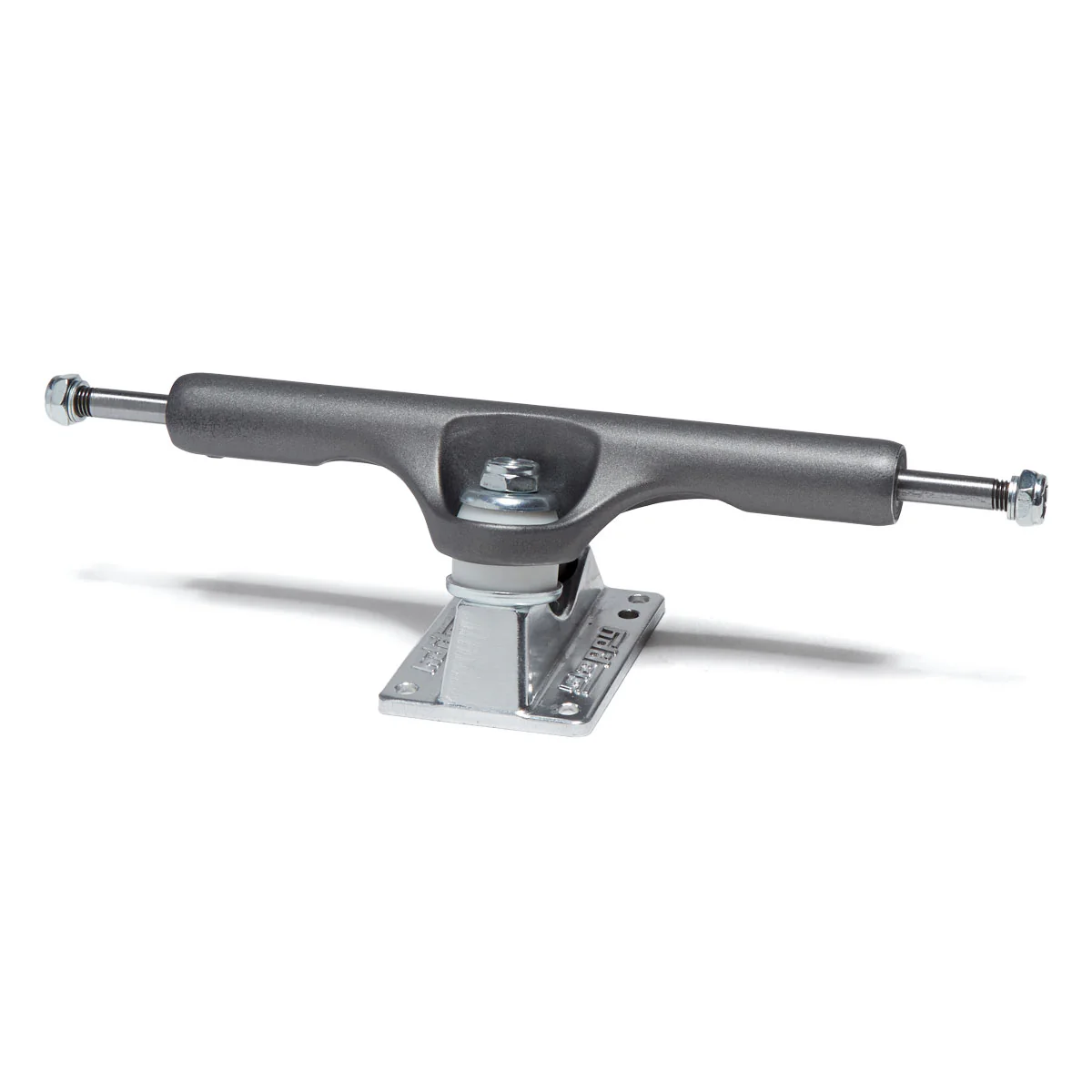 Slappy ST1 Hollow Lights Skateboard Trucks - Gunmetal/Polished - 10.00" - Image 2
