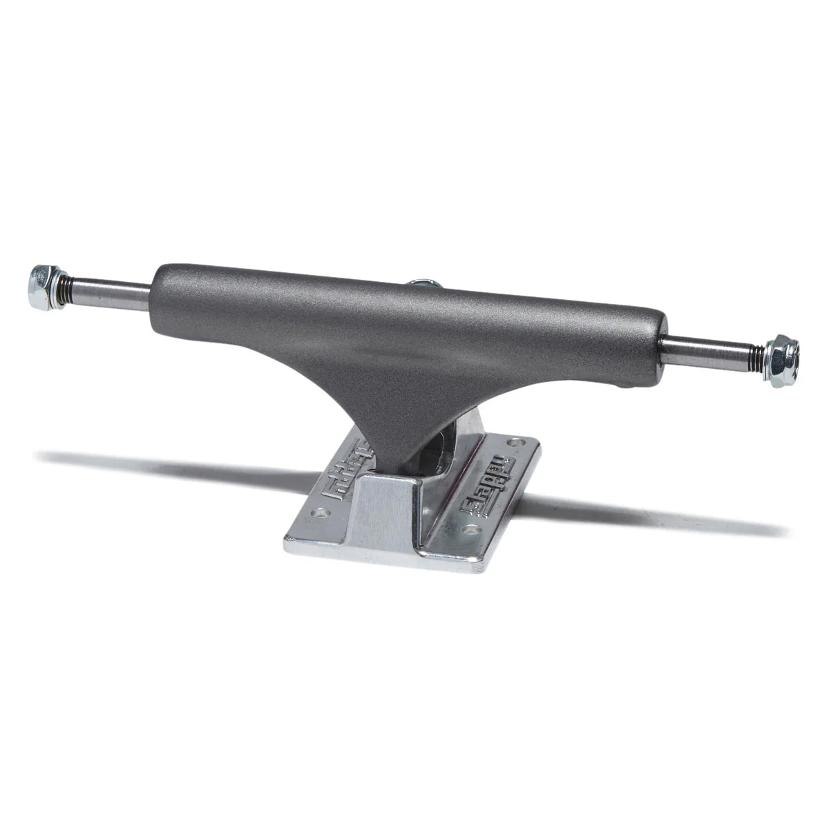 Slappy ST1 Hollow Lights Skateboard Trucks - Gunmetal/Polished - 8.00"