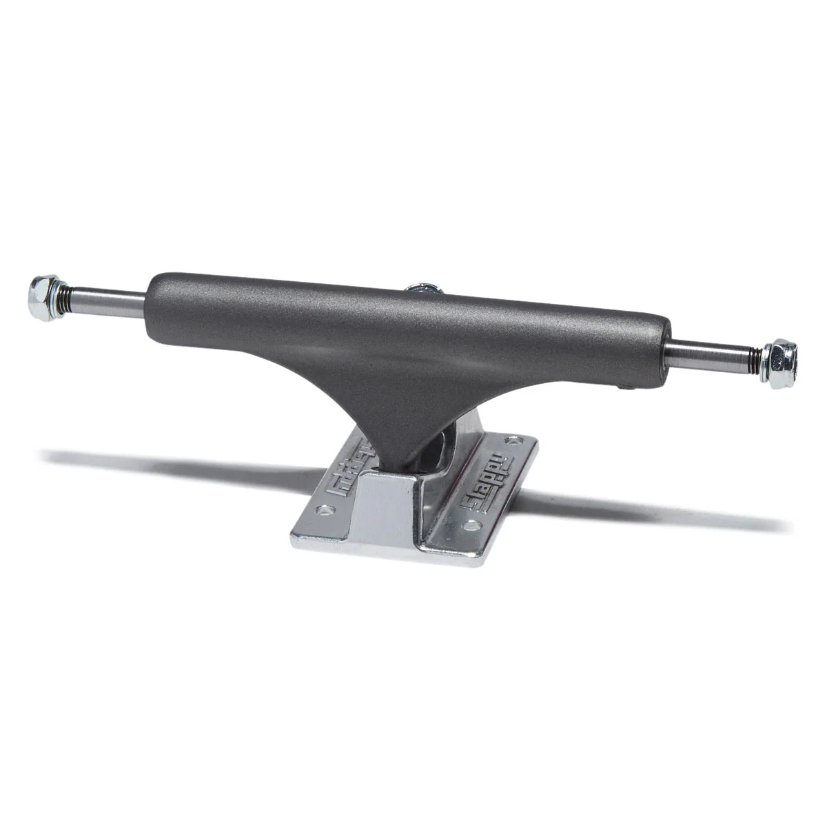 Slappy ST1 Hollow Lights Skateboard Trucks - Gunmetal/Polished - 8.25"