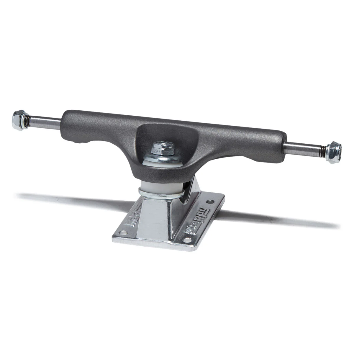 Slappy ST1 Hollow Lights Skateboard Trucks - Gunmetal/Polished - 8.25" - Image 2