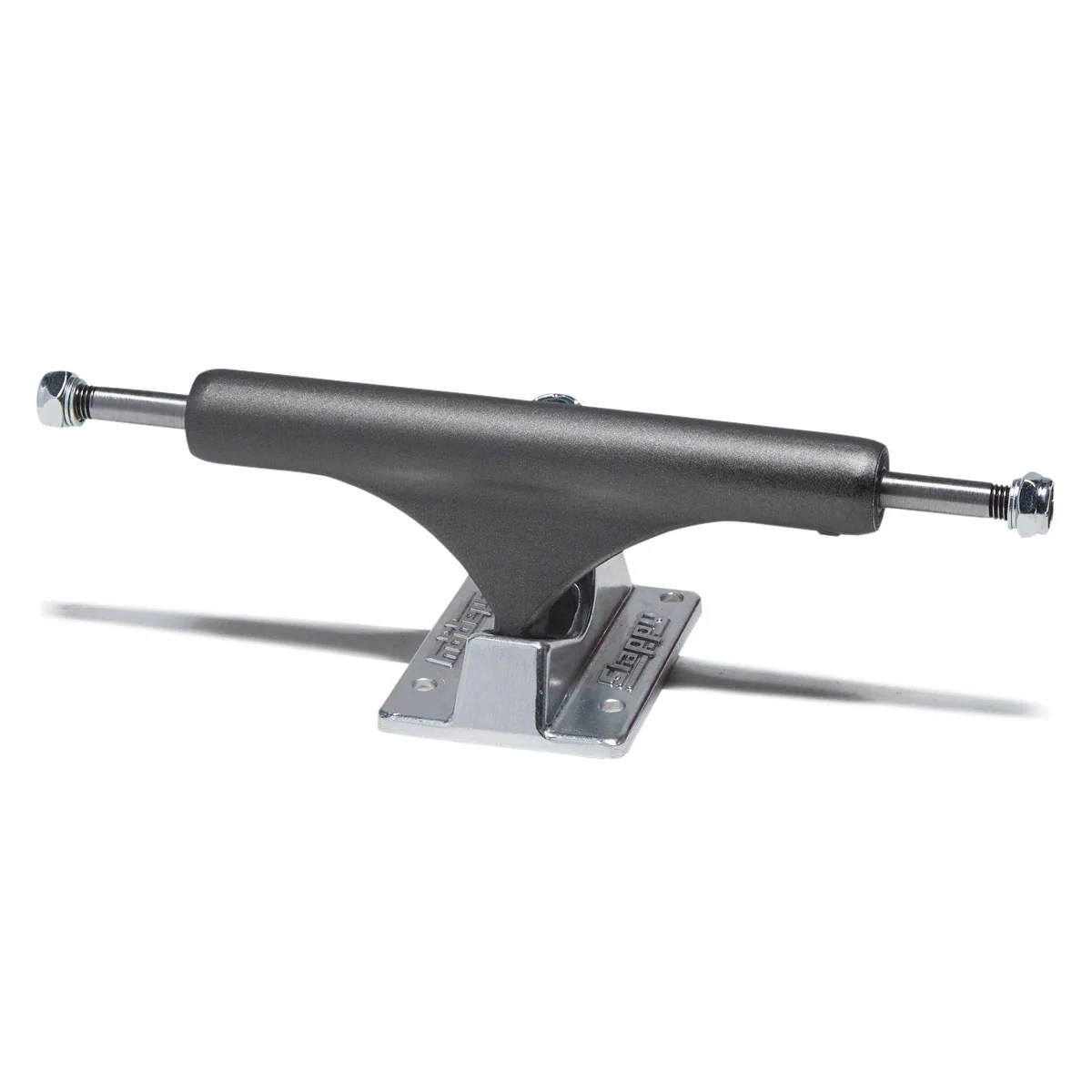 Slappy ST1 Hollow Lights Skateboard Trucks - Gunmetal/Polished - 8.50"