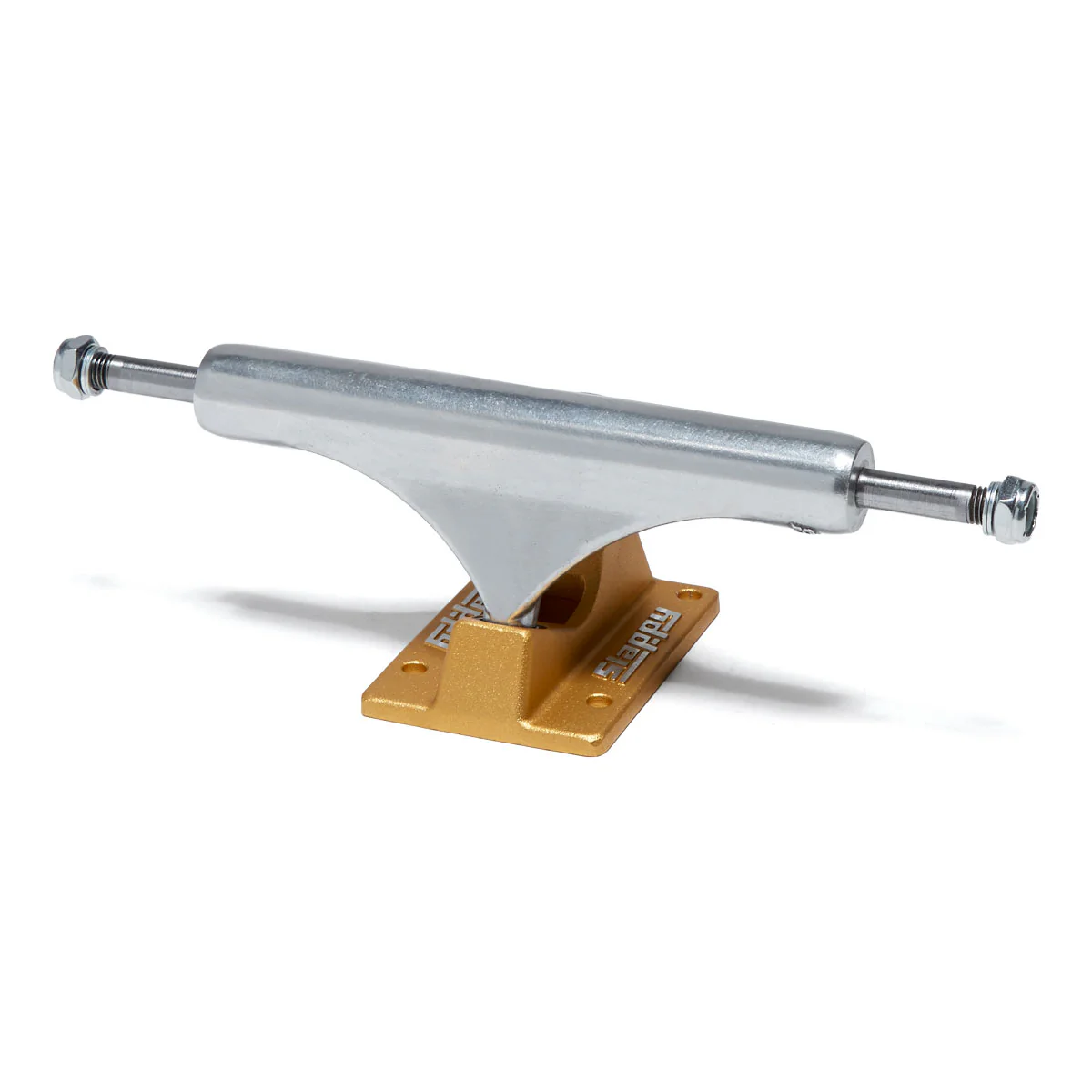 Slappy ST1 Inverted Hollow Lights Ultra Low Kingpin Skateboard Trucks - Polished/Gold/Gold - 8.50"