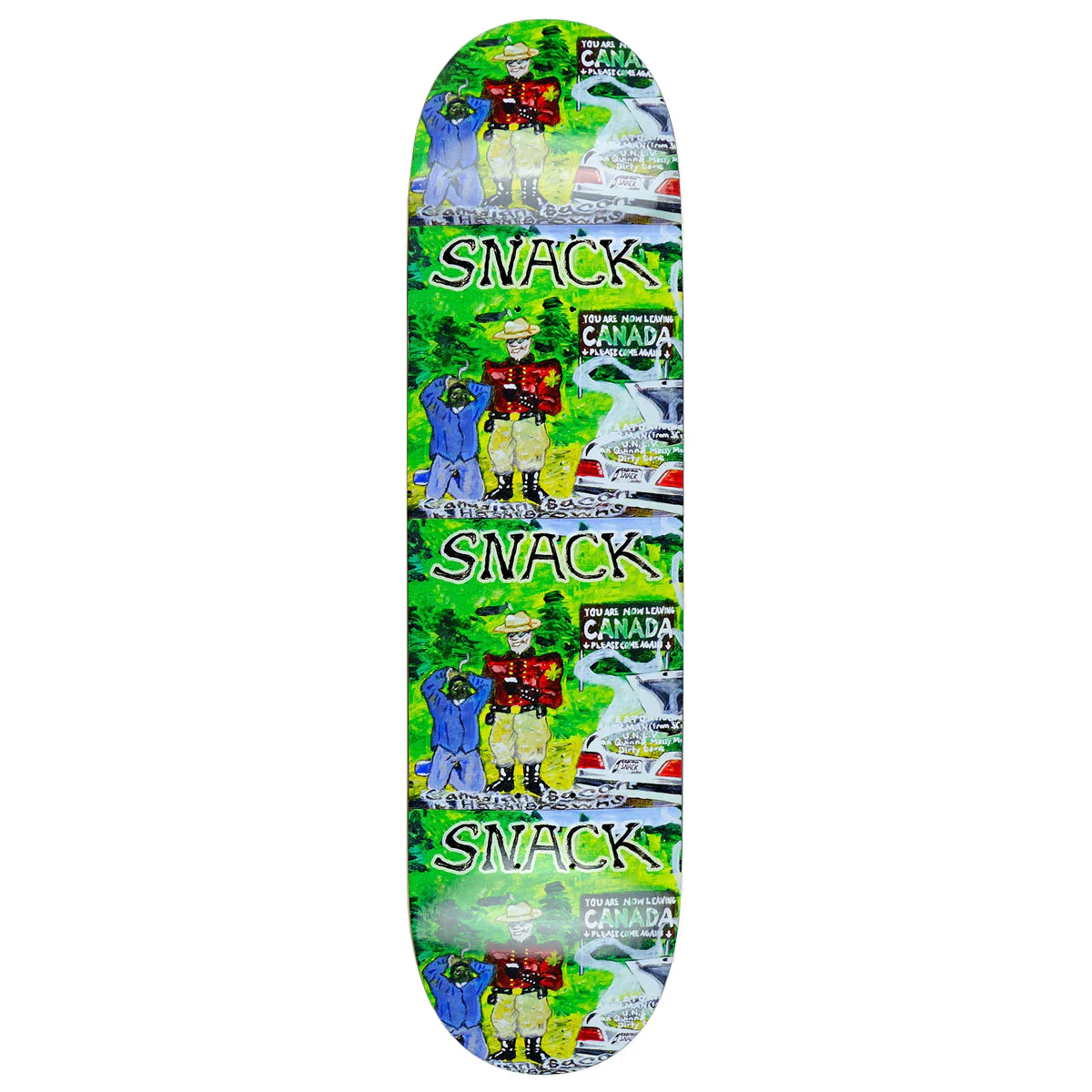 Snack May Canadian Bacon Skateboard Deck - 8.25"