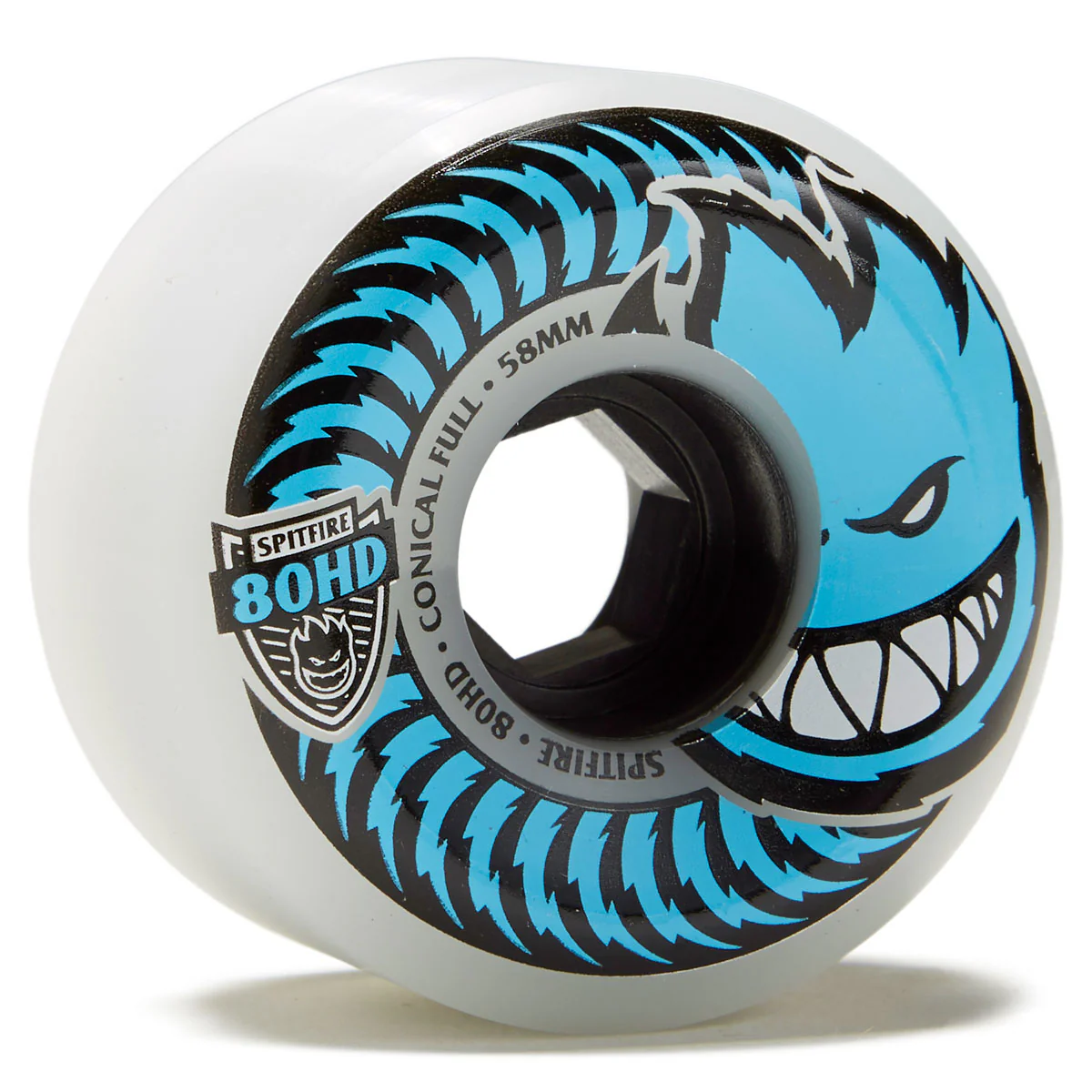 Spitfire 80hd Conical Full Skateboard Wheels - Clear - 58mm
