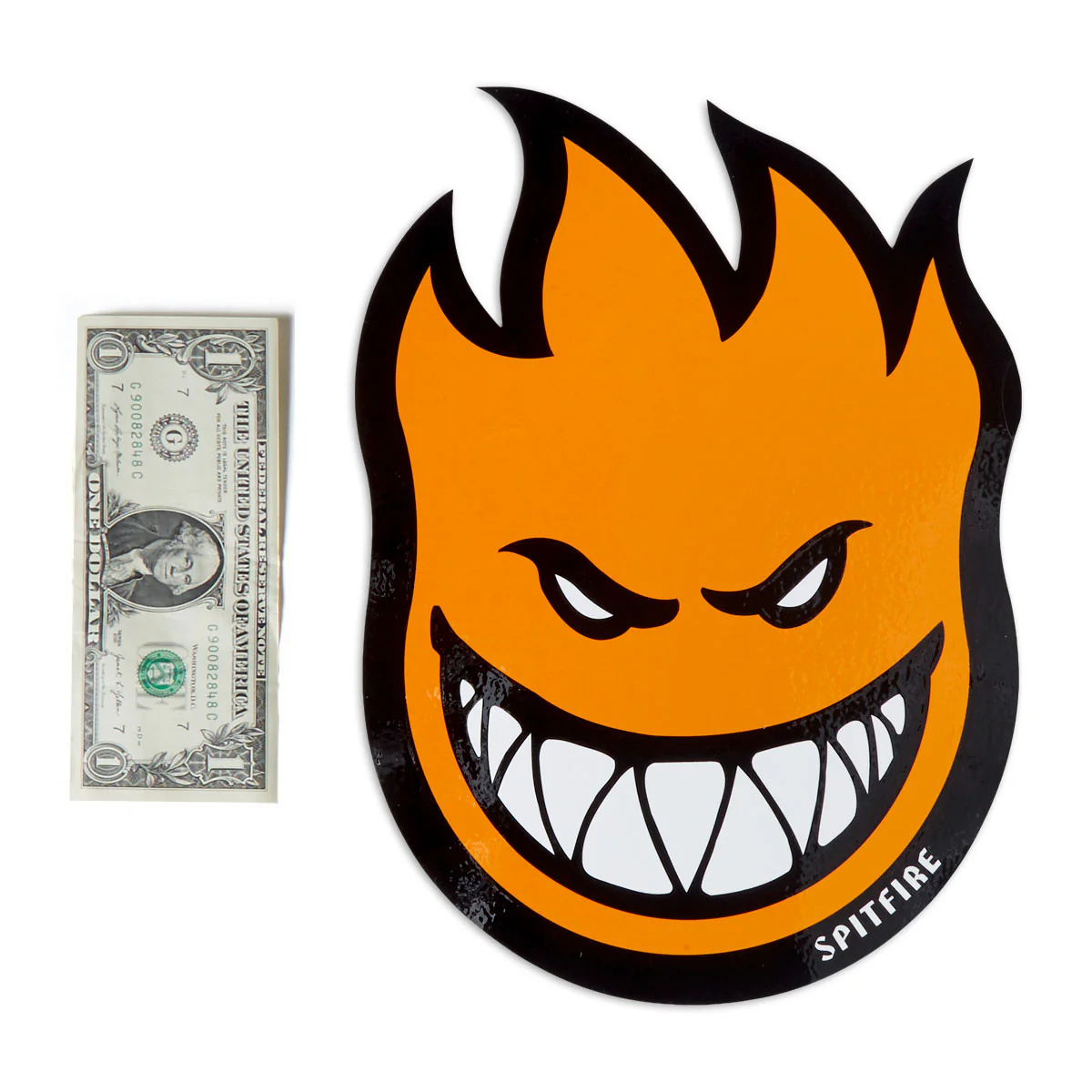 Spitfire Bighead LG Sticker - Orange - Image 2