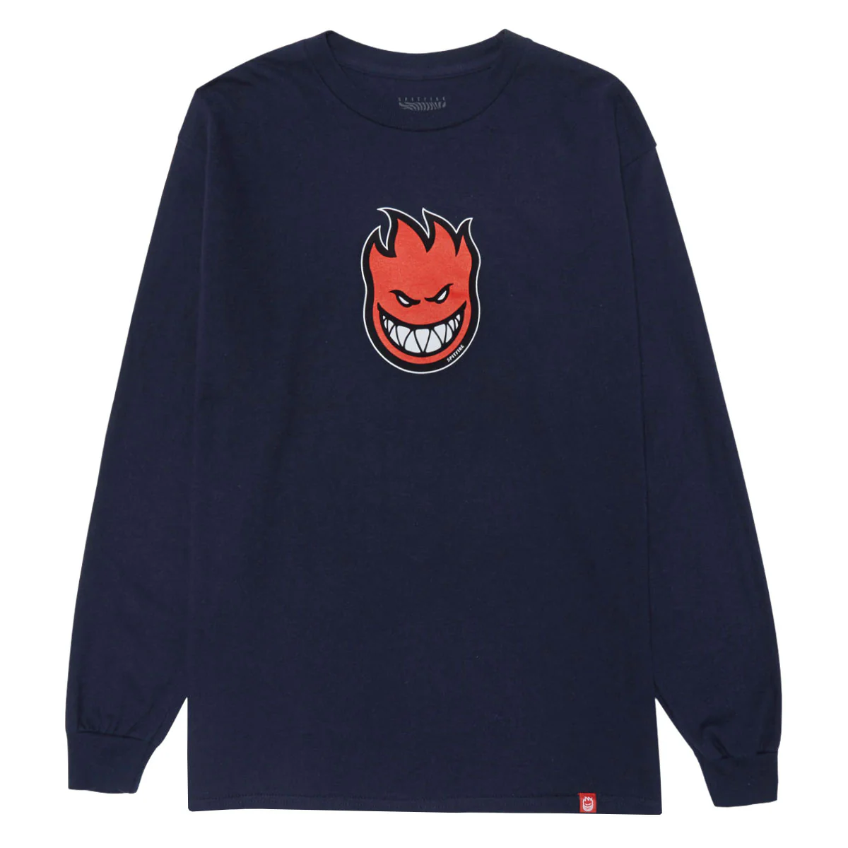 Spitfire Bighead Mid Fill Long Sleeve T-Shirt - Navy/Red/White/Black