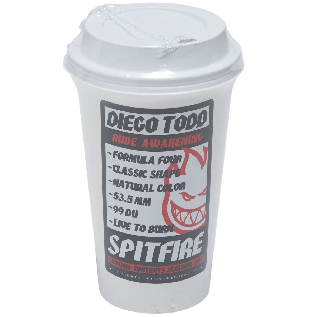 Spitfire F4 99 Diego Rude Awakening Classic Skateboard Wheels - Natural - 54mm - Image 4