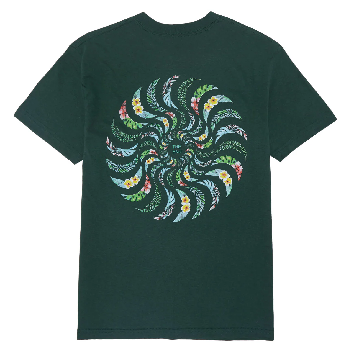 Spitfire Floral Classic Swirl T-Shirt - Forest