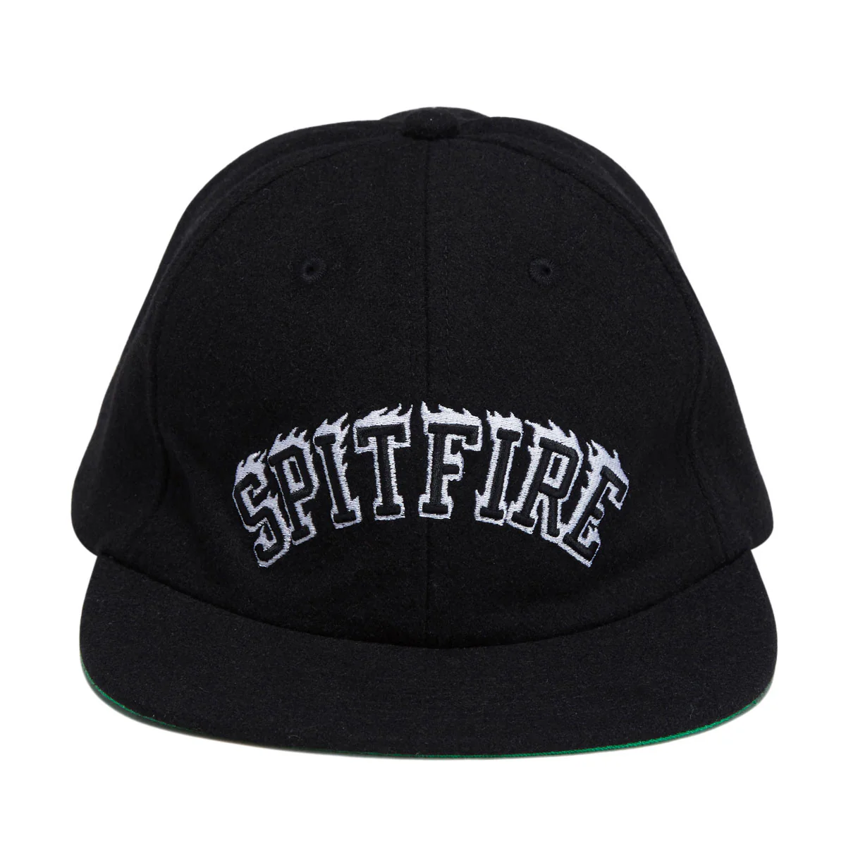 Spitfire Team Bighead Flame Script Hat - Black/White - Image 2