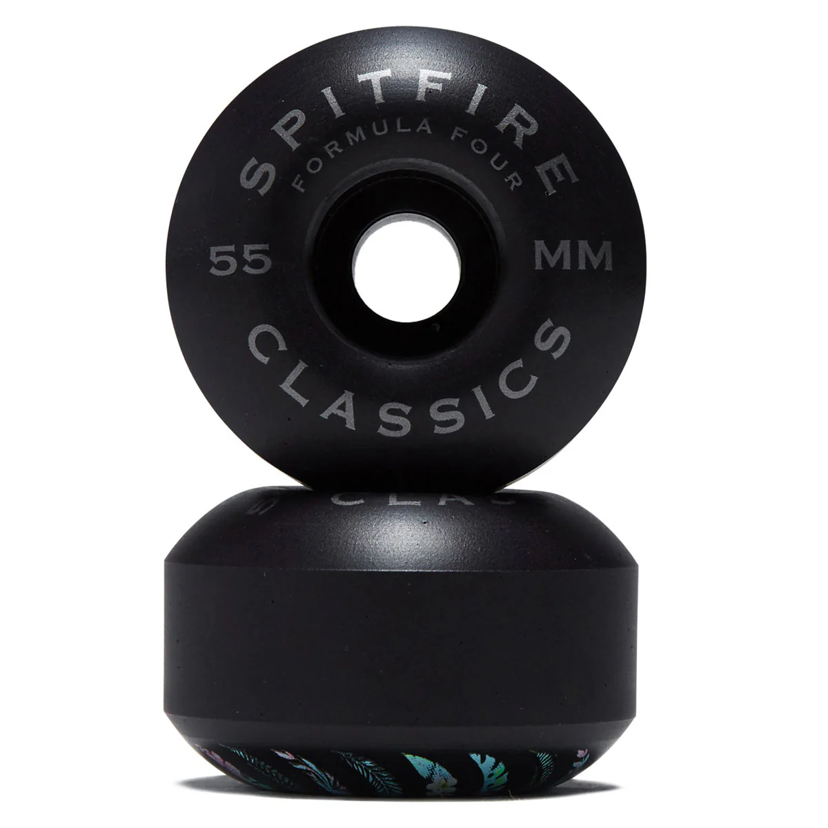 Spitfire Team Floral F4 99d Classic Skateboard Wheels - Black - 55mm - Image 2