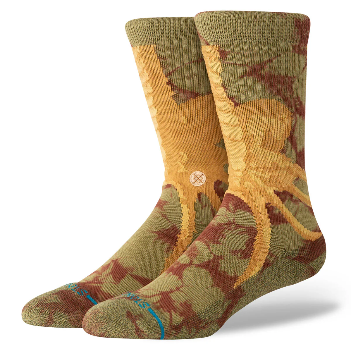 Stance Face Hugger Crew Socks - Brown