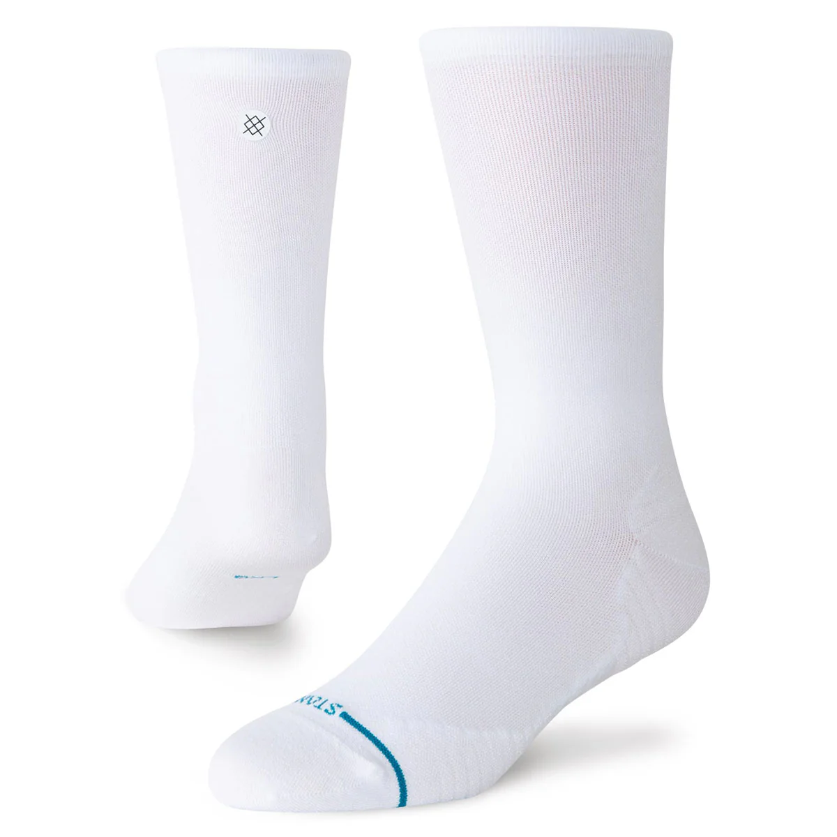 Stance Golf Ribbed Mid Crew Socks - White
