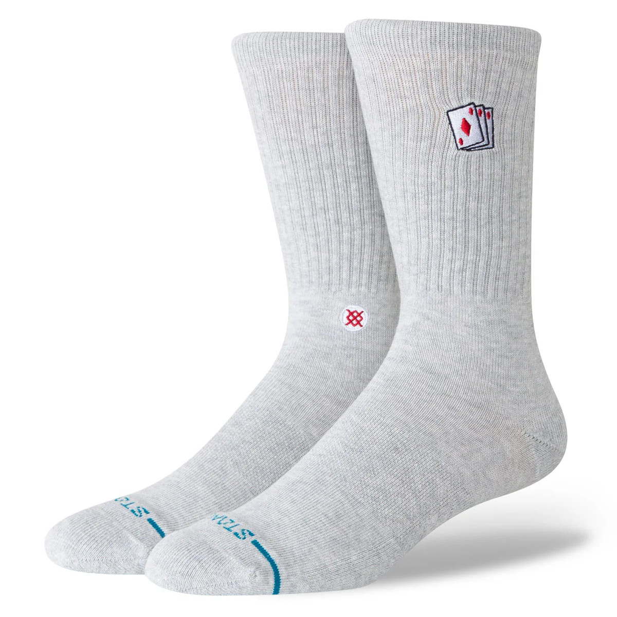 Stance Hit Me Crew Socks - Heather Grey