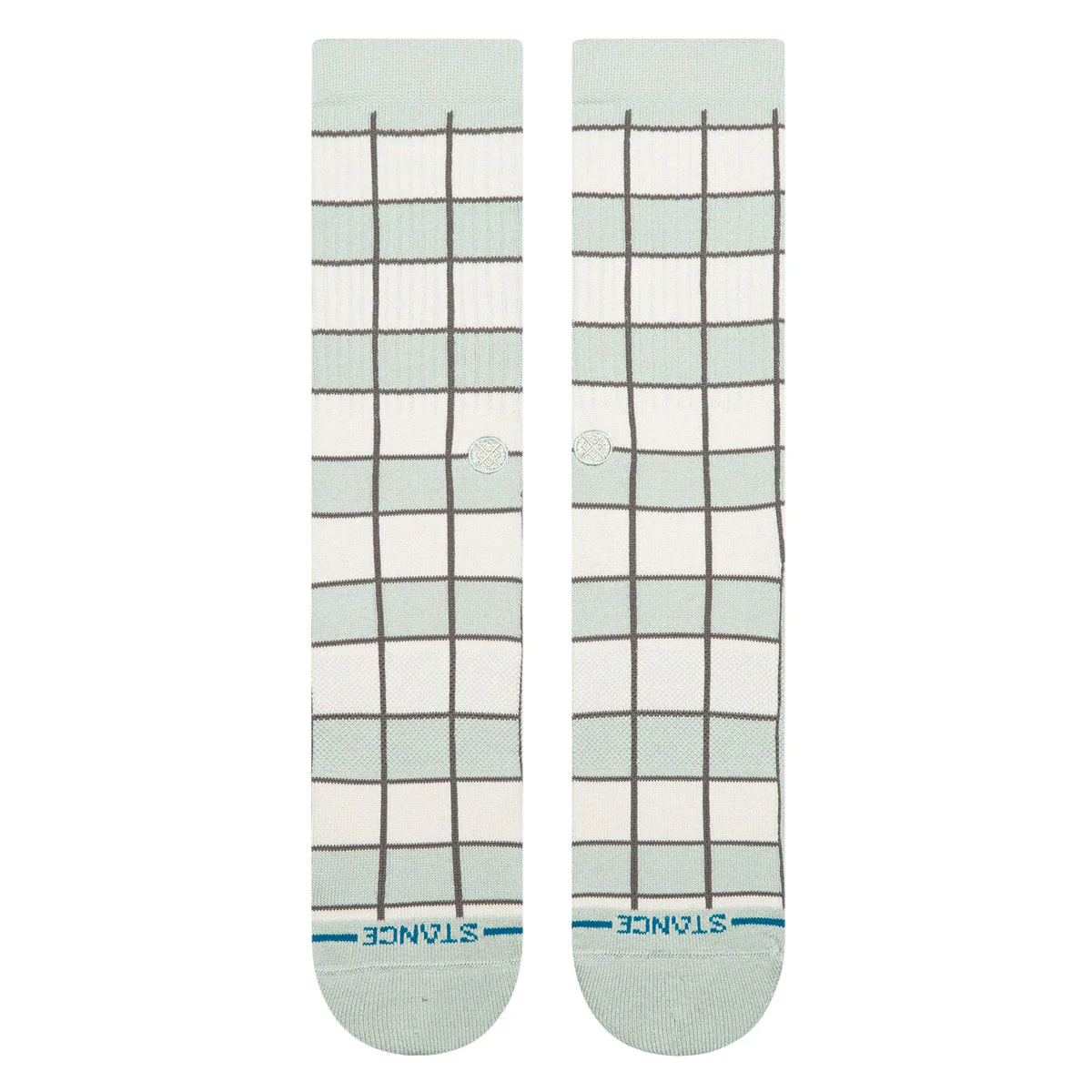 Stance Kitchen Tile Crew Socks - Light Blue - Image 2