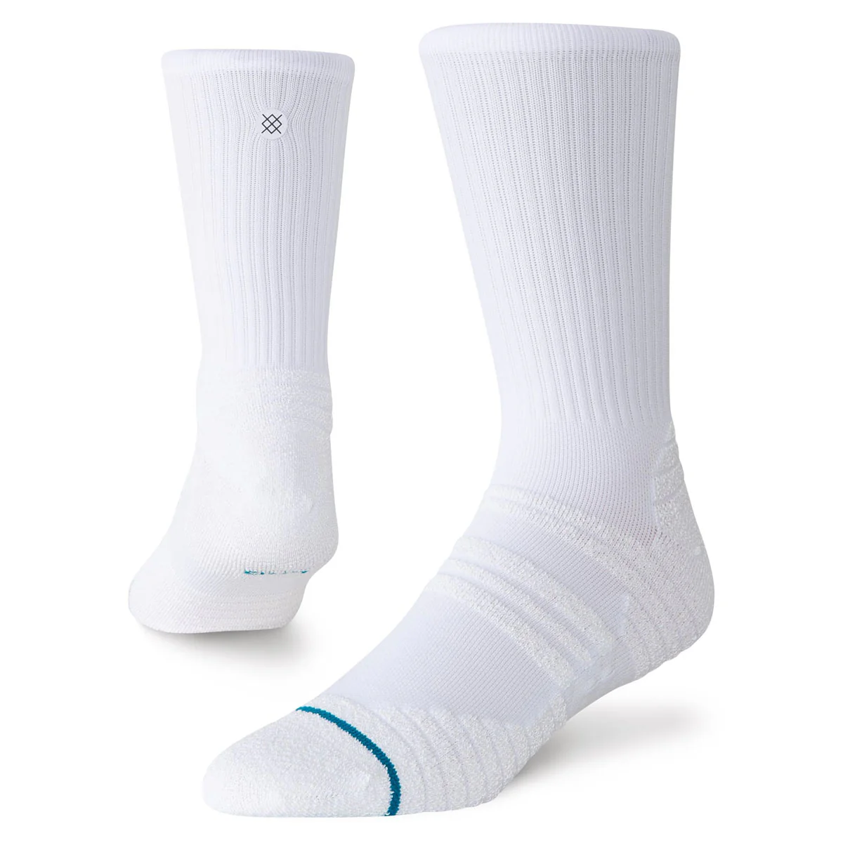 Stance Static Gripper Crew Socks - White