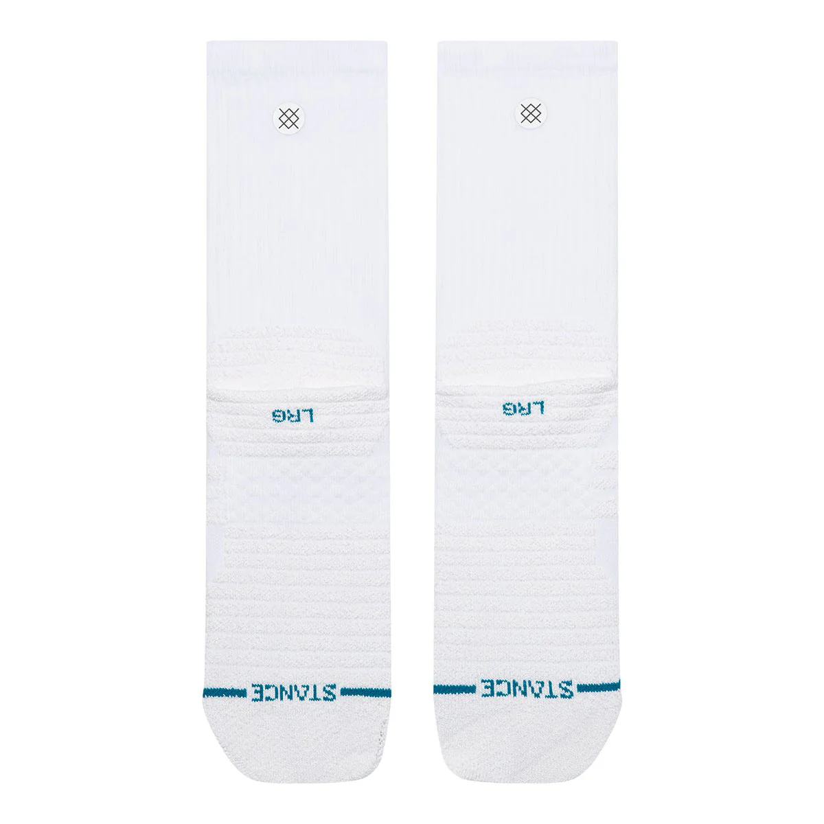 Stance Static Gripper Crew Socks - White - Image 3