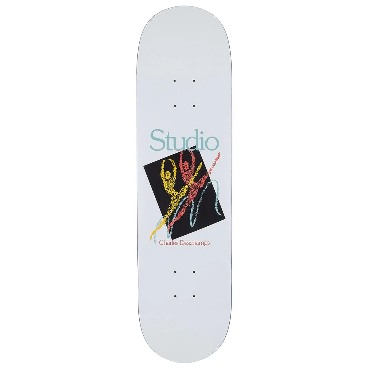 Studio Deschamps Grand Jeté Skateboard Deck - White - 8.25"
