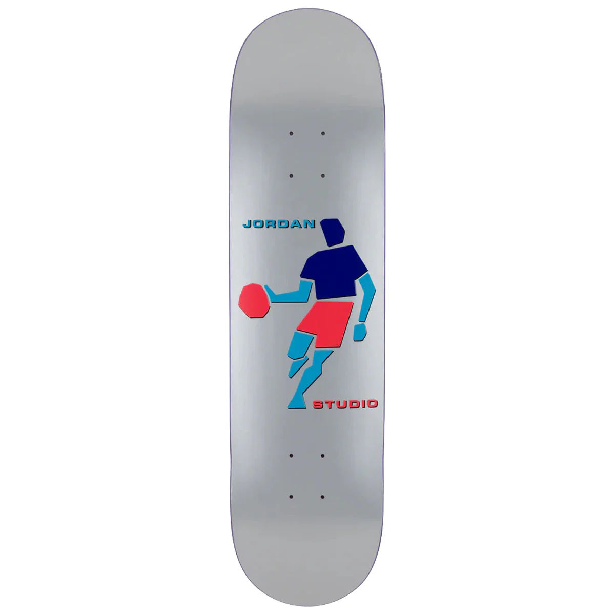 Studio Queijo Handles Skateboard Deck - Silver - 8.50"