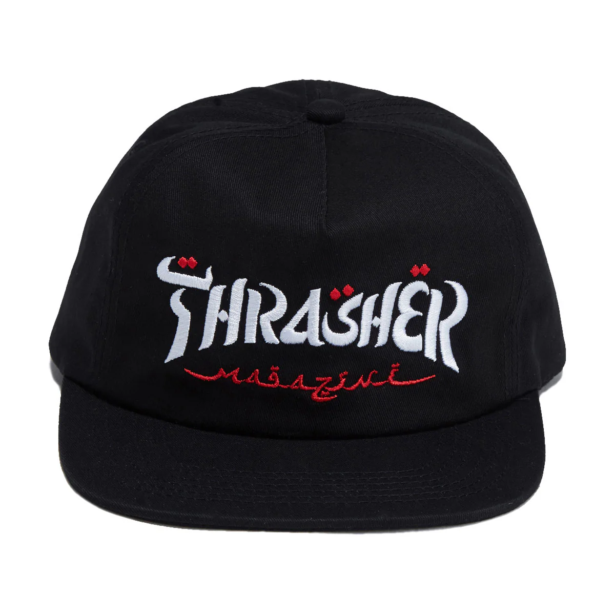 Thrasher Calligraphy Snapback Hat - Black - Image 2