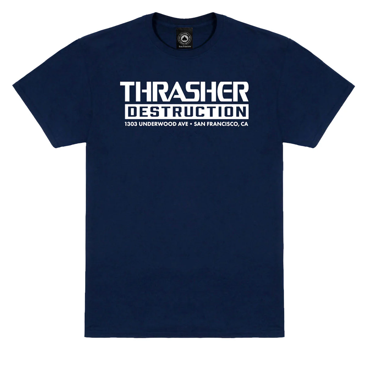 Thrasher Destruction T-Shirt - Navy