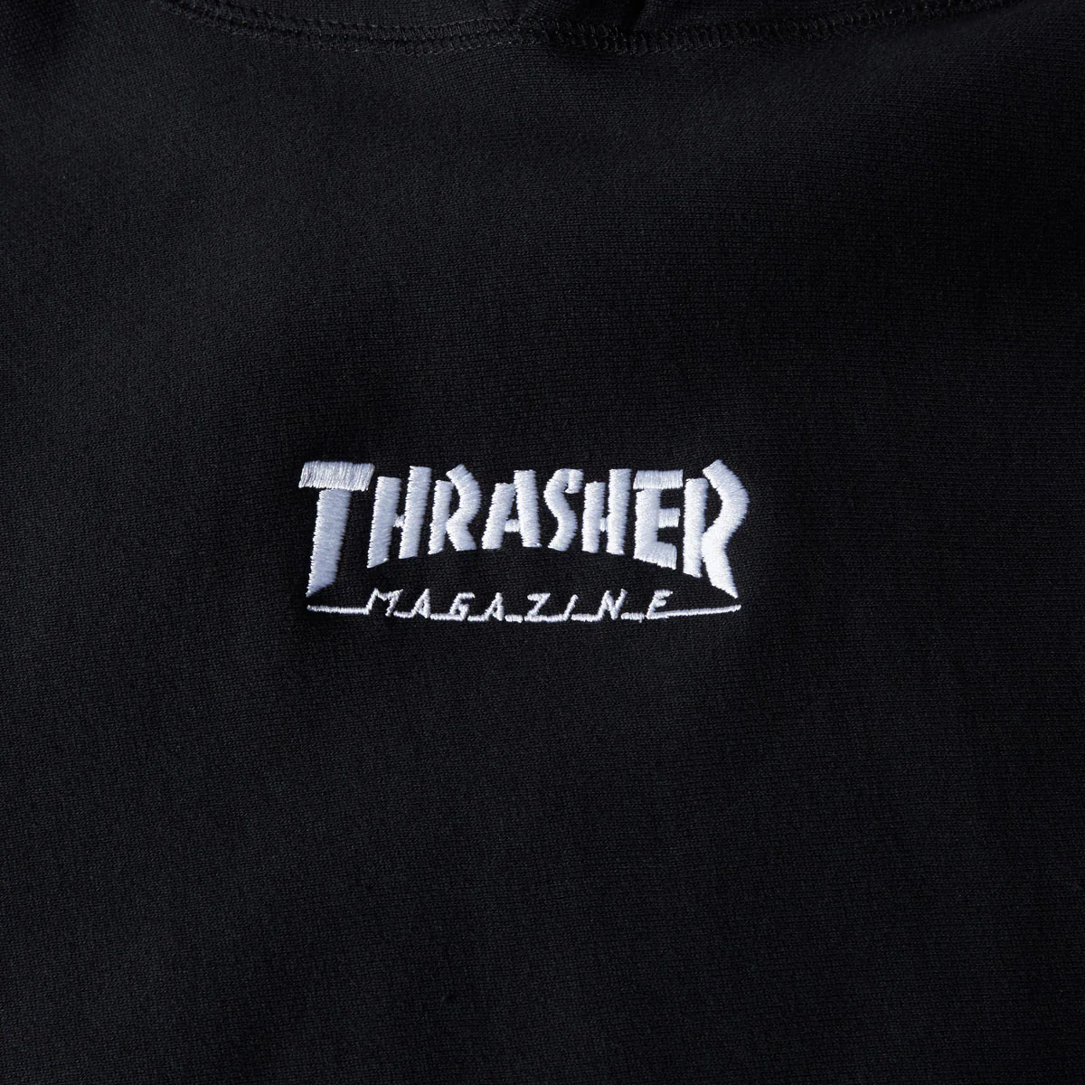 Thrasher Embroidered Mag Logo Hoodie - Black - Image 3