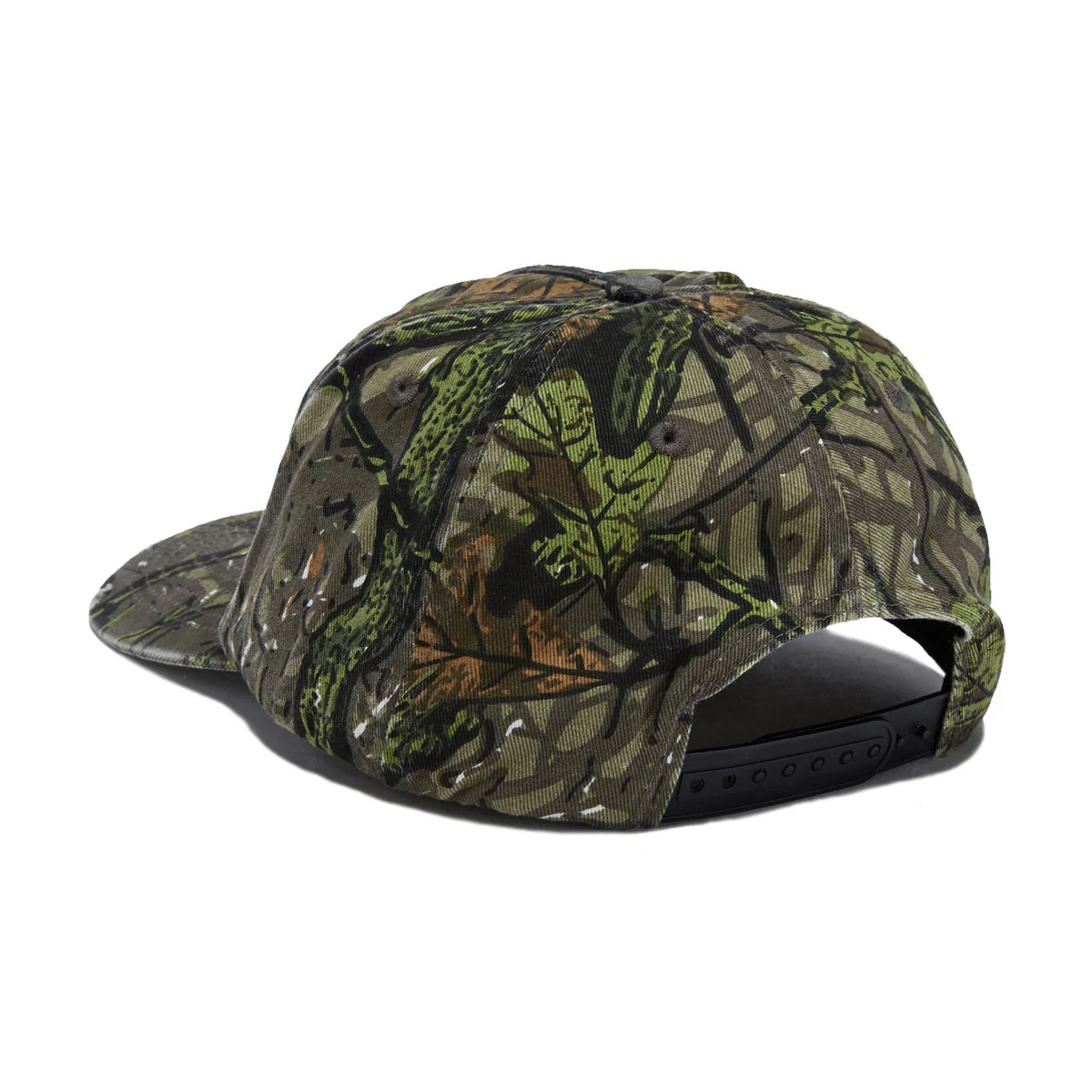 Thrasher Flame Distressed Snapback Hat - Camo - Image 2