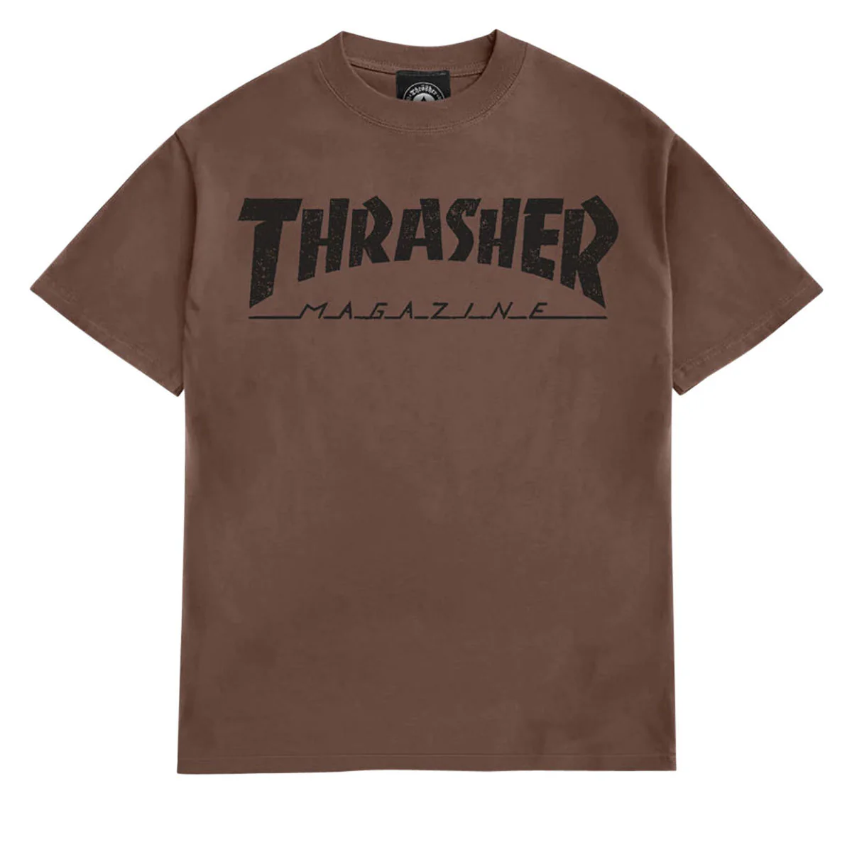 Thrasher Mag Logo Vintage T-Shirt - Chocolate