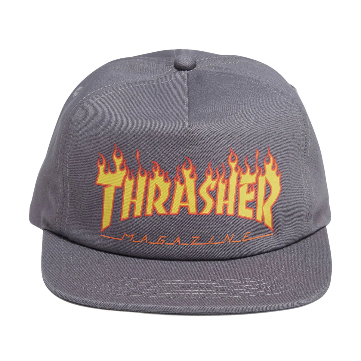Thrasher Printed Flame Hat - Grey - Image 2