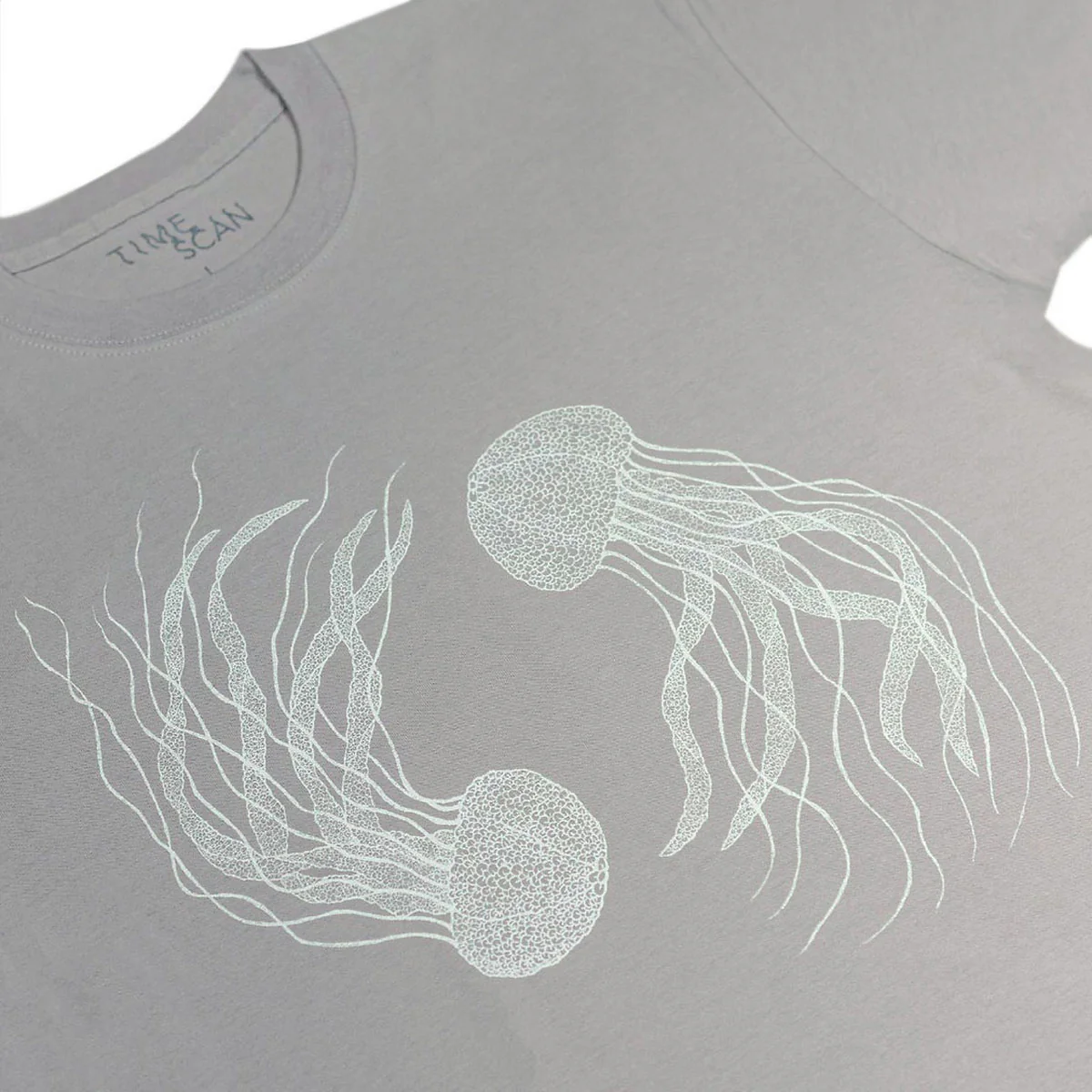 Timescan Kurage T-Shirt - Silver Grey - Image 2