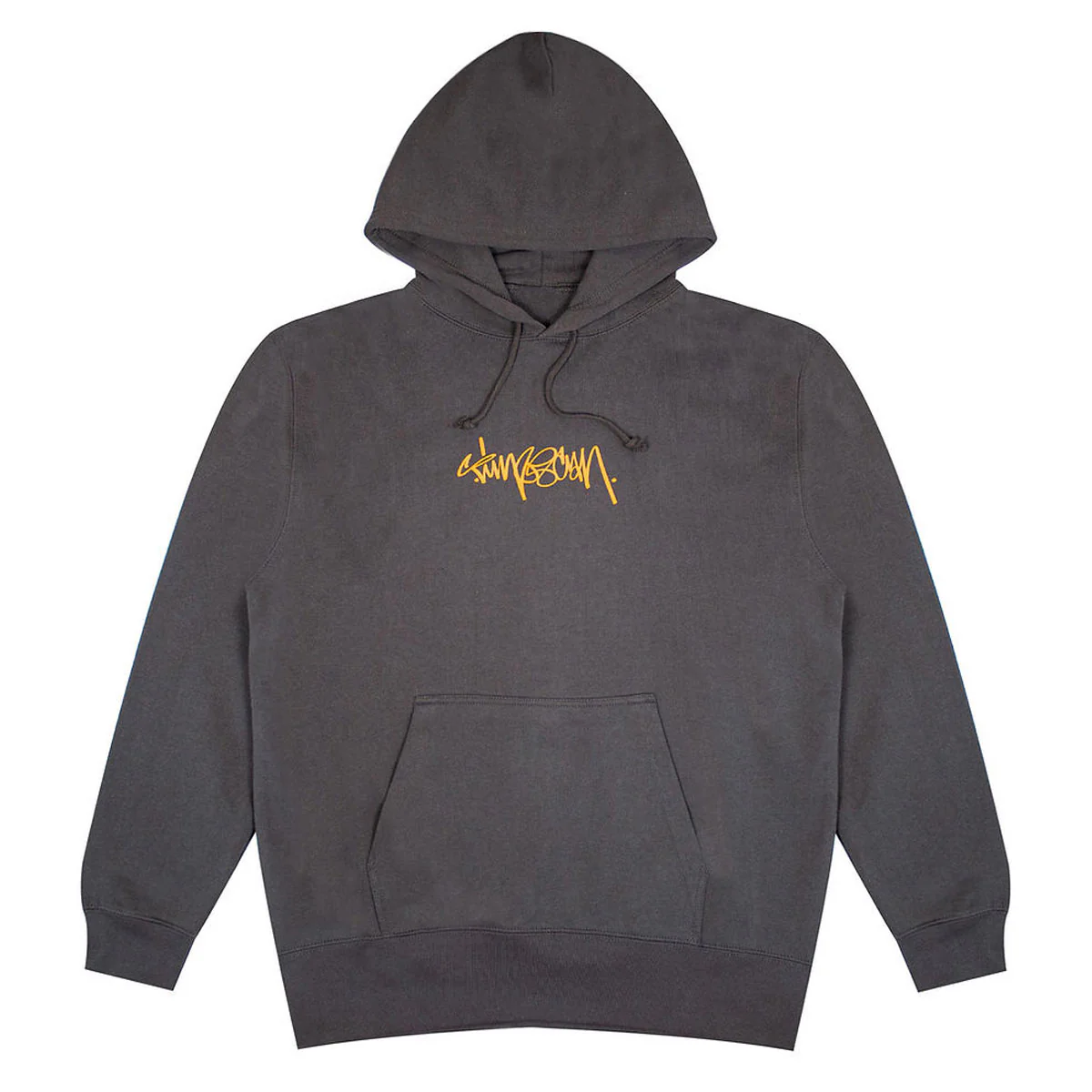 Timescan Script Logo Hoodie - Washed Black