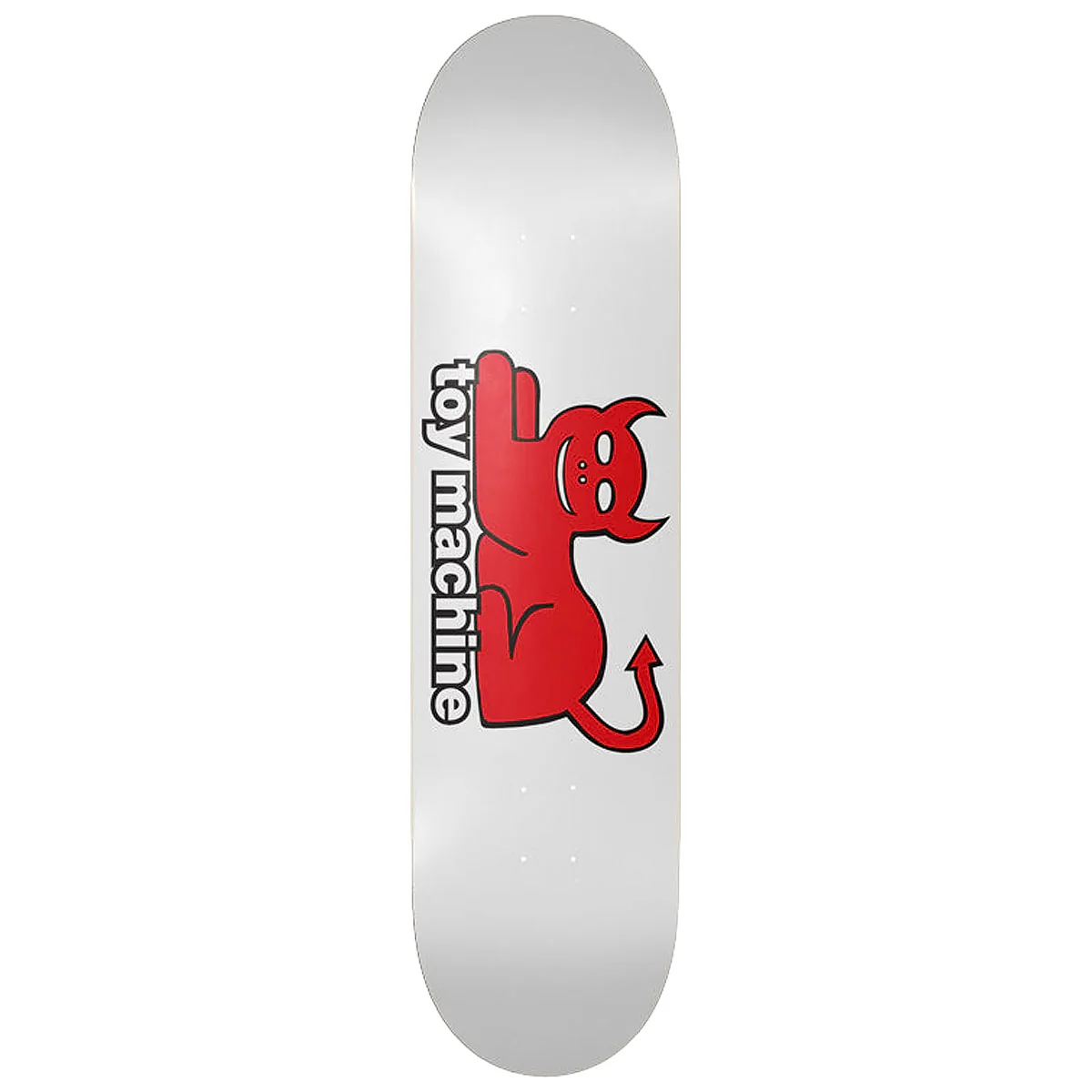 Toy Machine Devil Cat Skateboard Deck - White - 8.75"