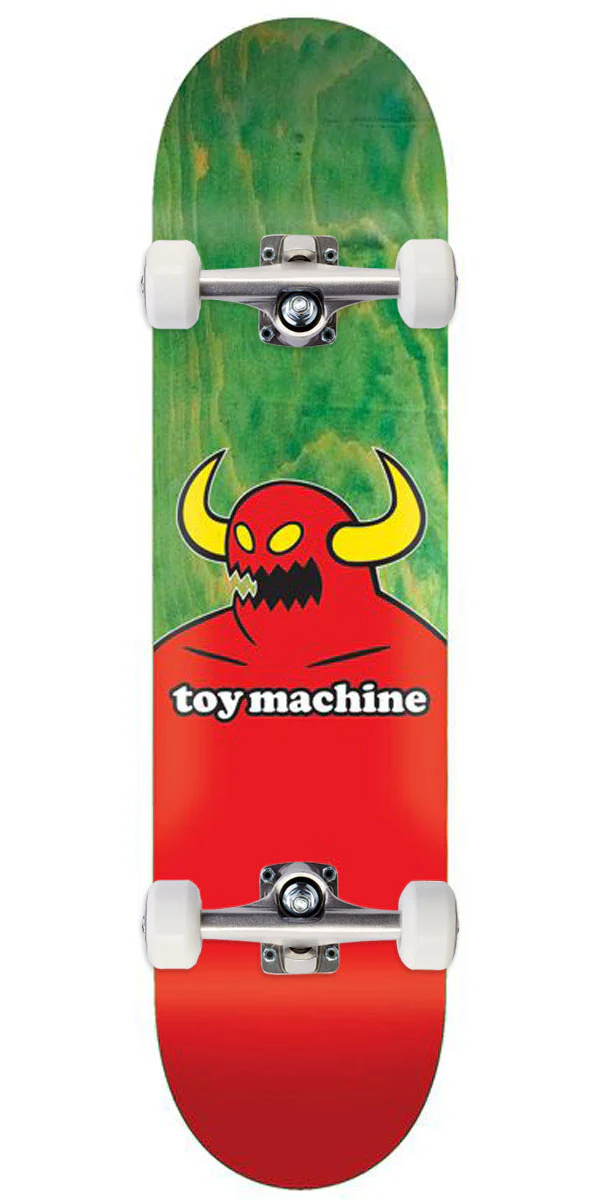 Toy Machine Monster Skateboard Complete - Assorted Stains - 8.75"