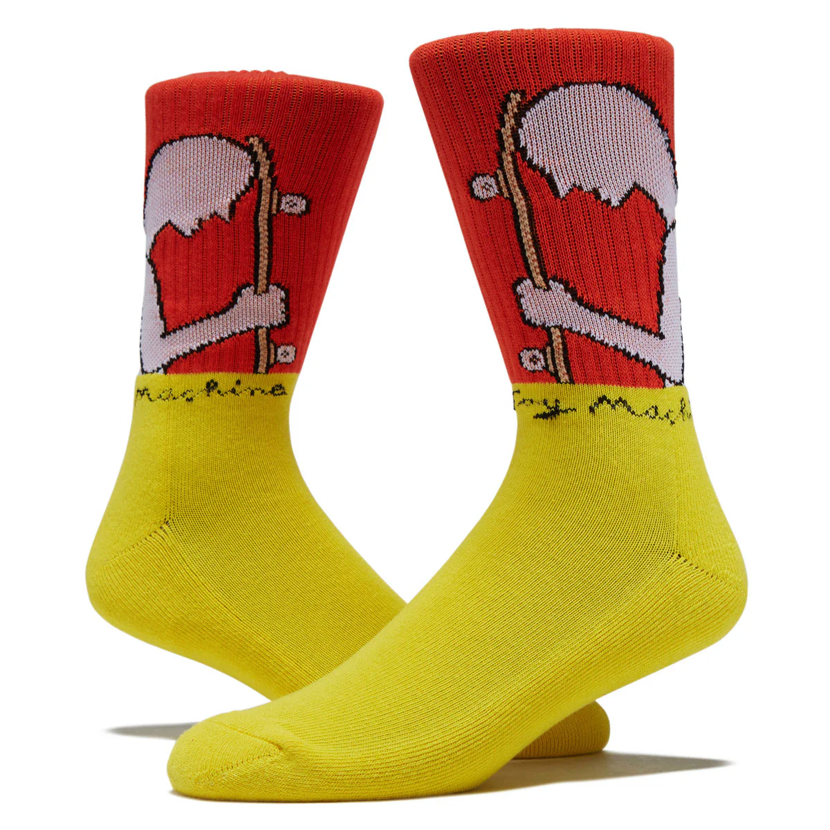 Toy Machine Skater Socks - Yellow - Image 2