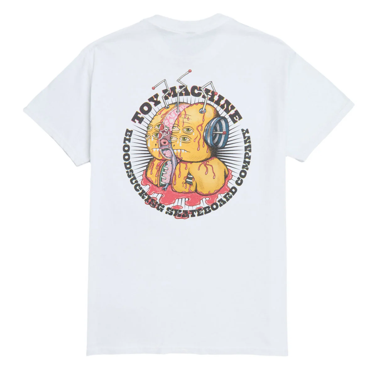 Toy Machine Split T-Shirt - White