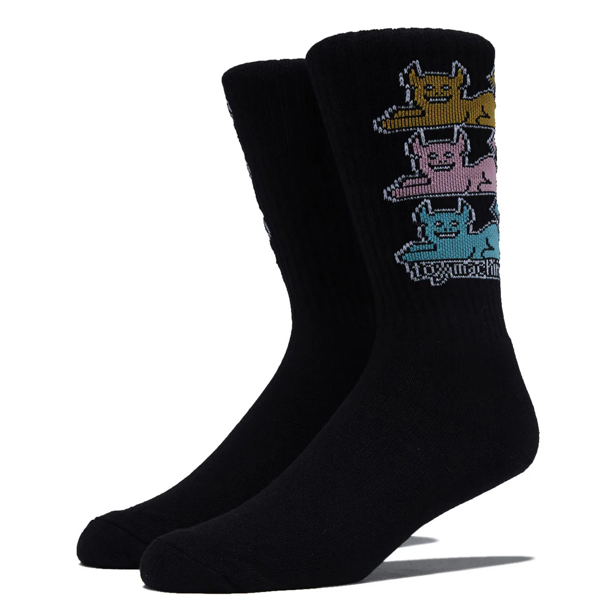 Toy Machine Triple Cat Socks - Black
