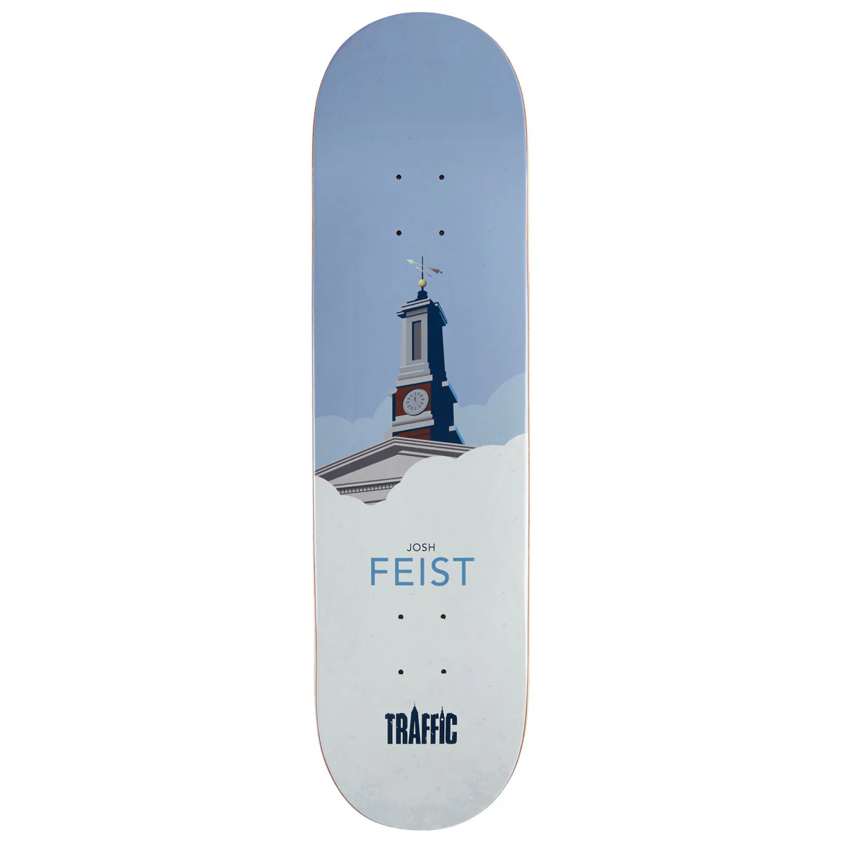 Traffic Josh Feist Cloud City Skateboard Deck - 8.25"