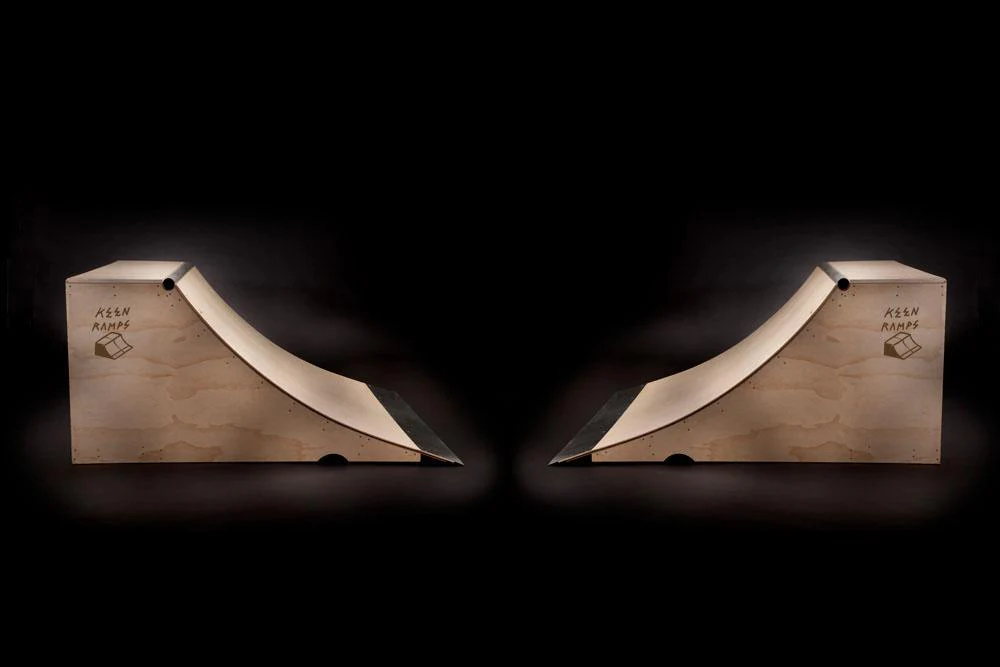 Keen Ramps (two) 3' x 8' Quarter Pipes
