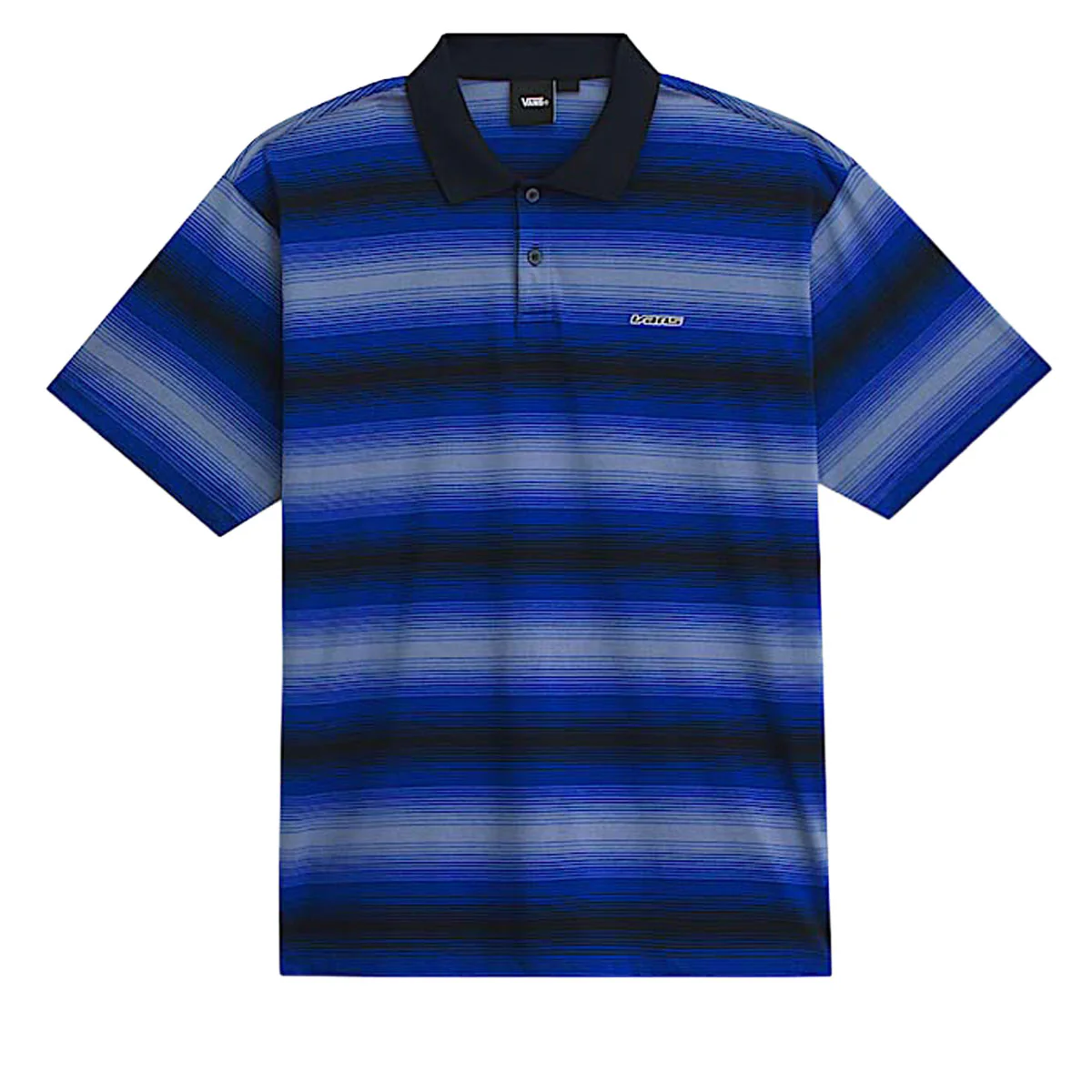 Vans Molino Shadow Stripe Polo Shirt - Royal Cobalt - Image 4