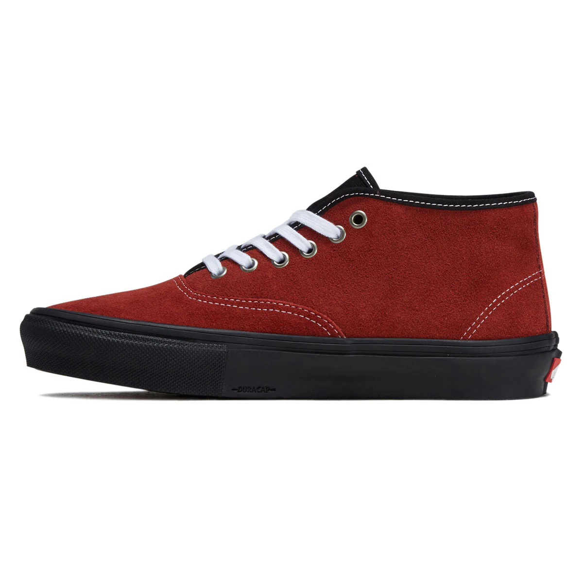 Vans Skate Authentic Mid Shoes - Poppy Ember Red - Image 2