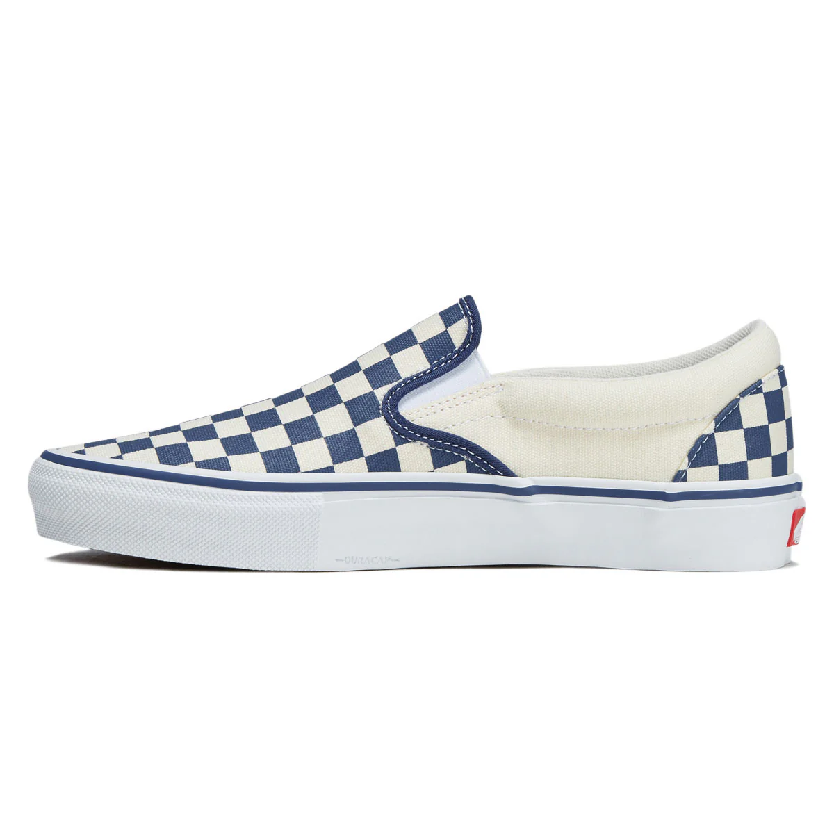Vans Skate Slip-On Shoes - Blue Checkerboard - Image 2