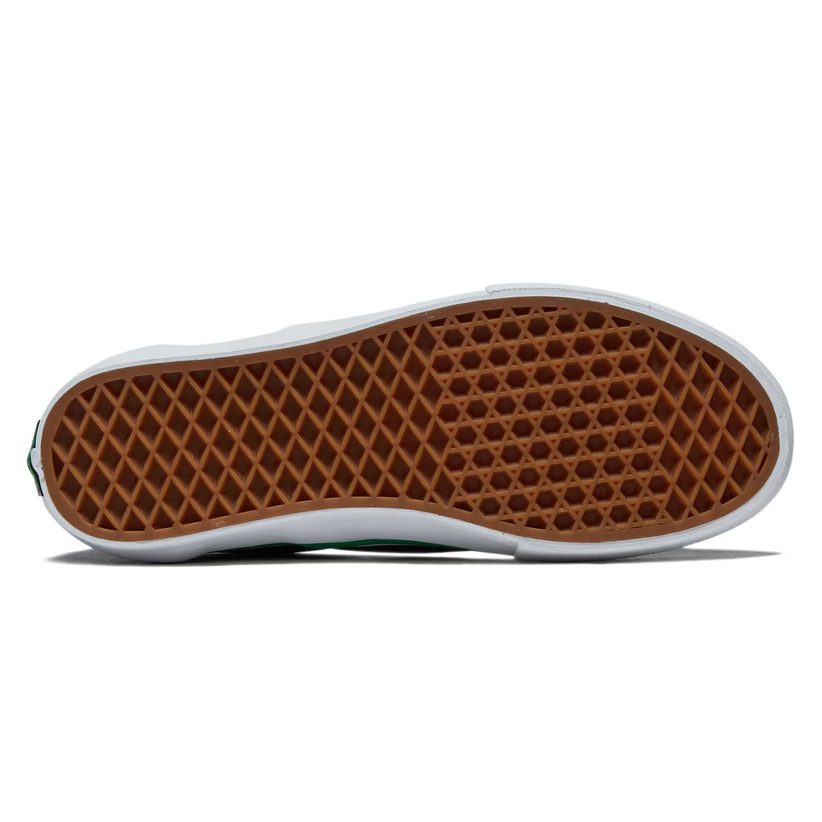 Vans Skate Slip-On Shoes - Cracked Leather Black/Green - Image 4