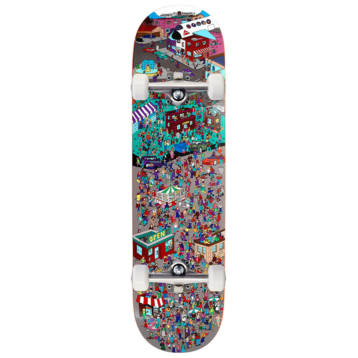 Violet Where's Kader? Skateboard Complete - 8.38"