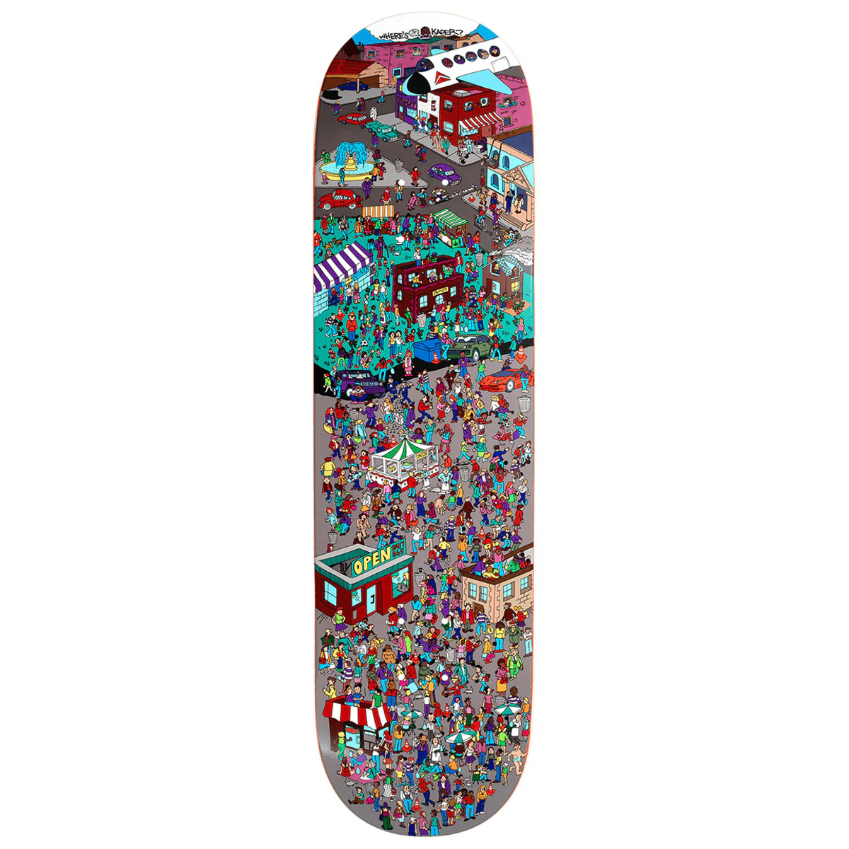 Violet Where's Kader? Skateboard Deck - 8.38"