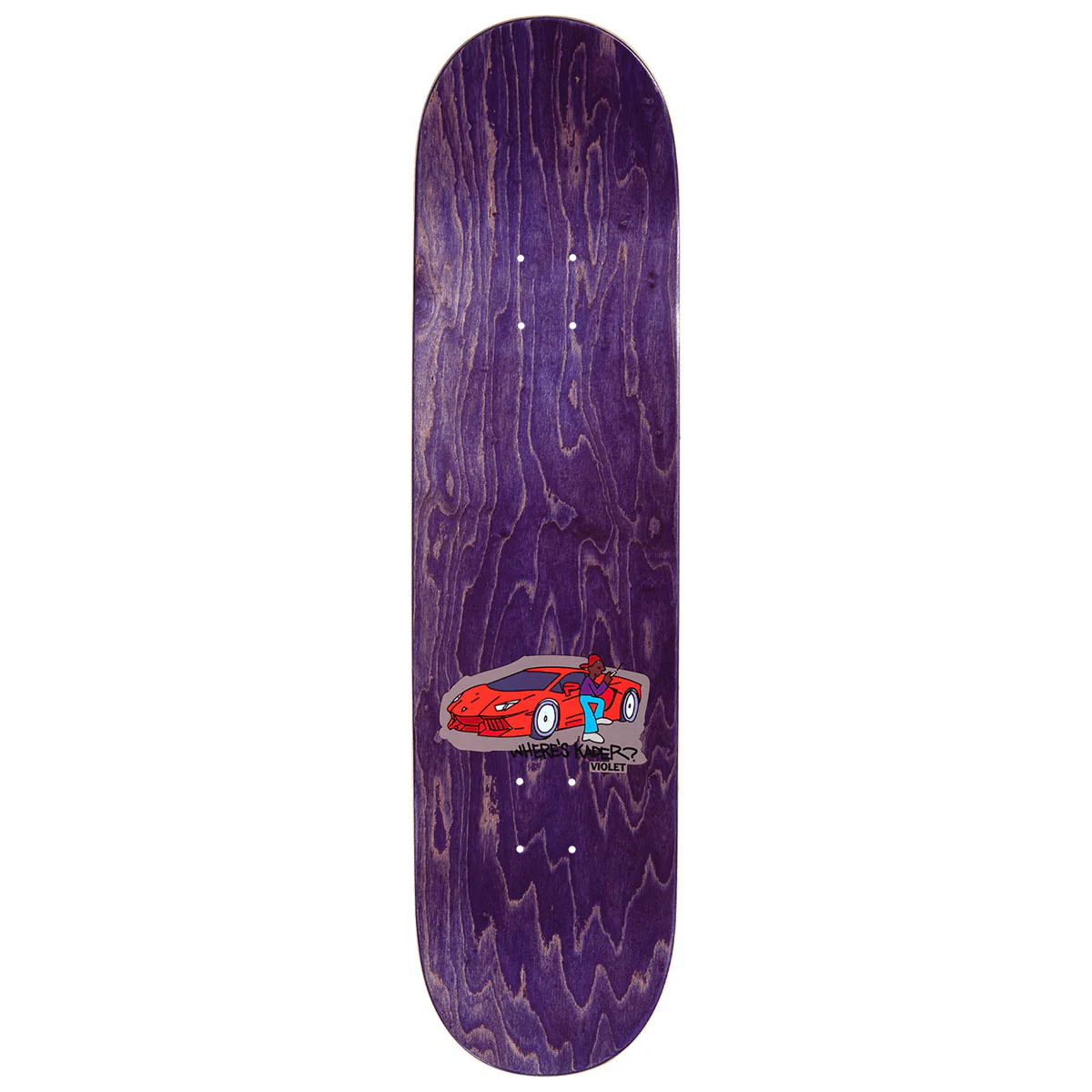 Violet Where's Kader? Skateboard Deck - 8.50" - Image 2