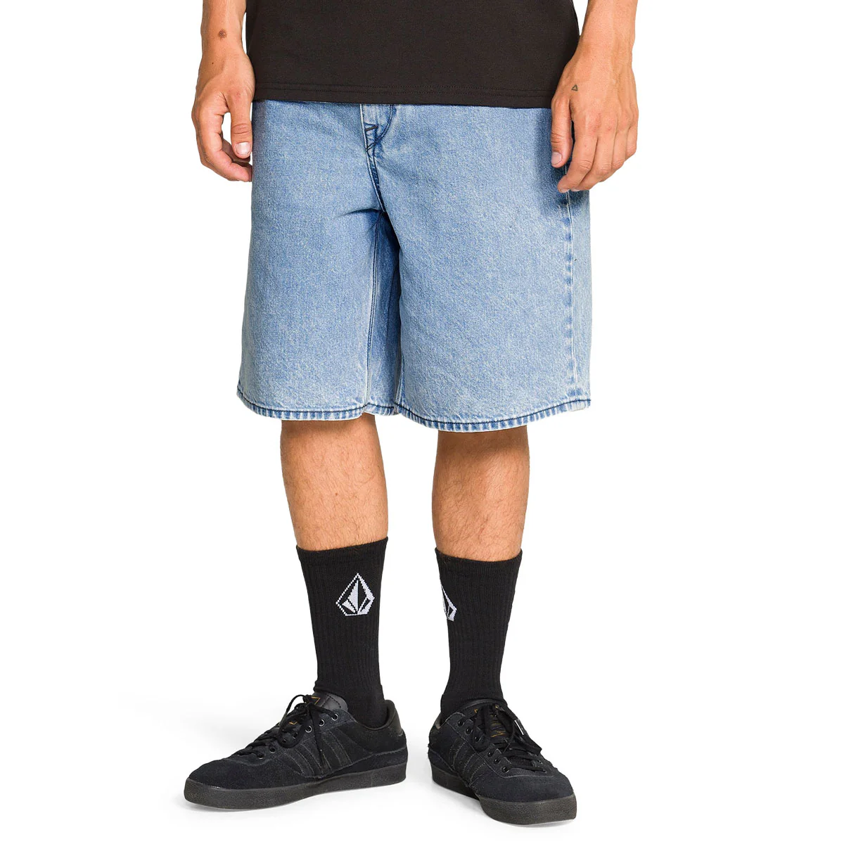 Volcom Billow Denim 22 Shorts - Pale Aqua - Image 3