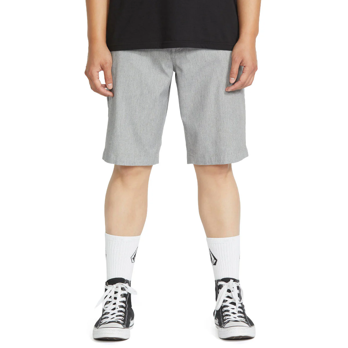 Volcom Frickin Modern Stretch 21 Shorts - Tower Grey - Image 3